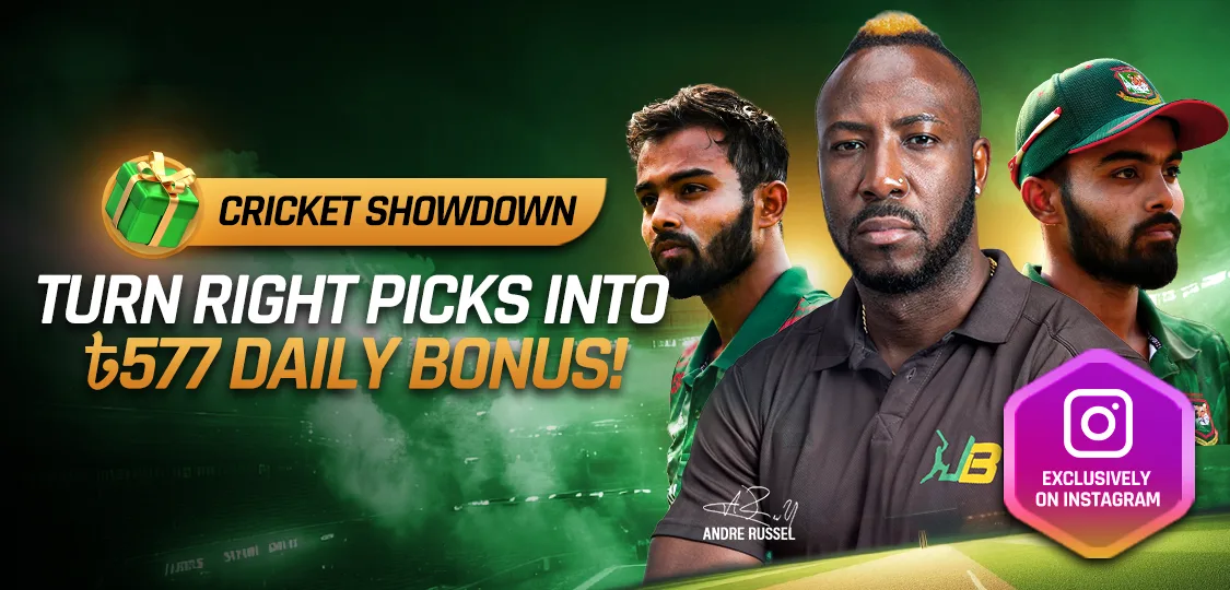JeetBuzz Cricket Showdown Instagram daily sports quiz for ৳577 bonus
