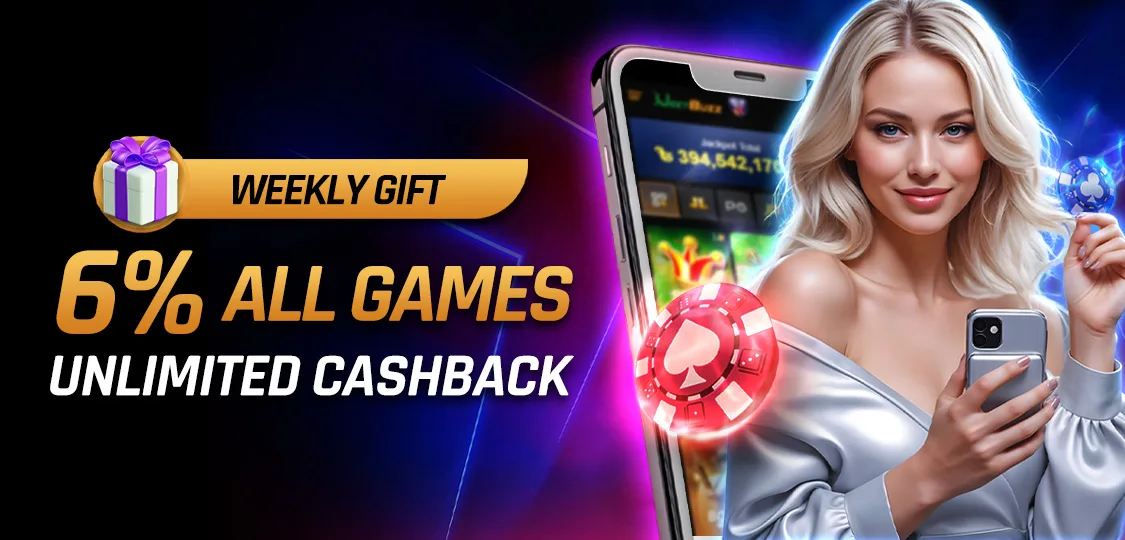 JeetBuzz Unlimited Cashback All Games weekly gift promotion cover